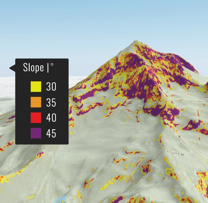 map of Mt Hood